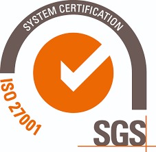 SGS system certification mark: ISO 27001